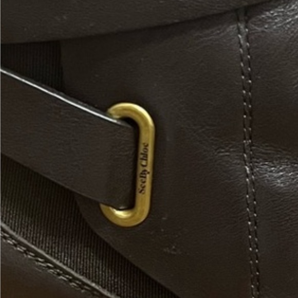 See by Chloé Women's Averi Block Heel Booties- Worn Twice - Picture 8 of 9